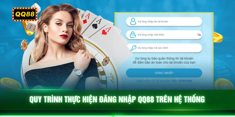 Quy trình thực hiện đăng nhập QQ88 trên hệ thống